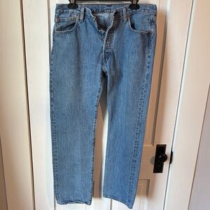 Levi's Classic 501 Blue Straight Jeans